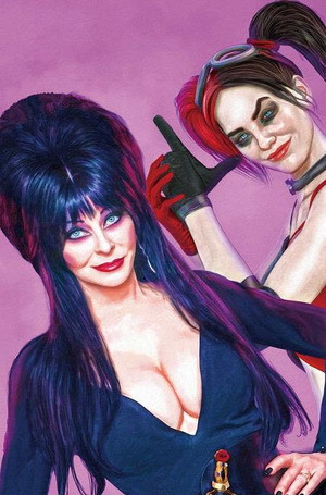 [Harley Quinn X Elvira #1 (Cover ZA - Mark Spears Pink Full Art Incentive)]
