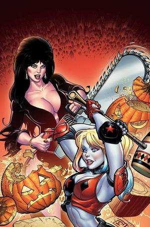 [Harley Quinn X Elvira #1 (Cover ZB - Chad Hardin Foil Full Art Incentive)]