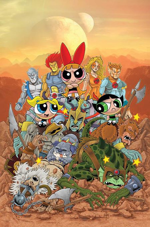 [Thundercats / Powerpuff Girls #4 (Cover K - Ken Haeser Full Art Incentive)]