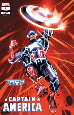 [Captain America (series 11) No. 4 (Cover E - Stephen Segovia Tron: Ares Variant)]