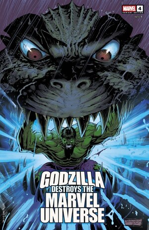 [Godzilla Destroys the Marvel Universe No. 4 (Cover J - Nehtho Diaz Incentive)]