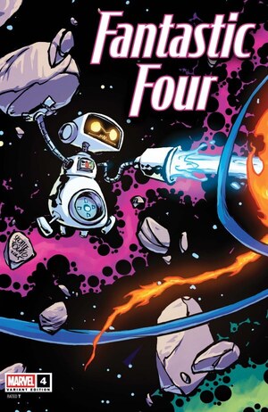 [Fantastic Four (series 8) No. 4 (Cover C - Skottie Young 5-Part Connecting Variant)]