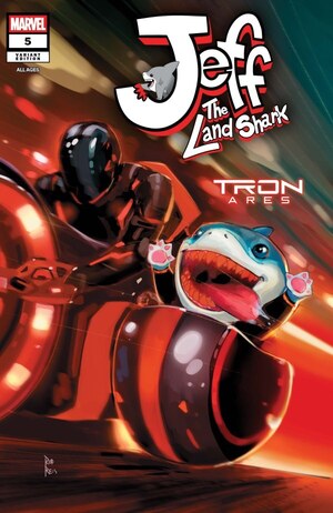 [Jeff the Land Shark No. 5 (Cover D - Rod Reis Tron: Ares Variant)]