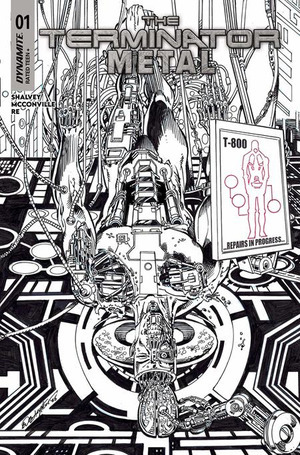 [Terminator - Metal #1 (Cover M - Bob Layton Line Art Incentive)]
