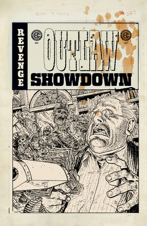 [EC: Outlaw Showdown #1 (Cover E - Tony Moore B&W Artist Edition Incentive)]