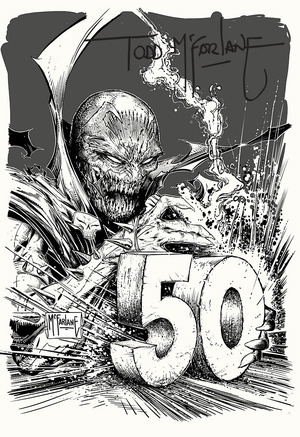 [King Spawn #50 (Cover G - Todd McFarlane SIGNED B&W Inks Incentive)]