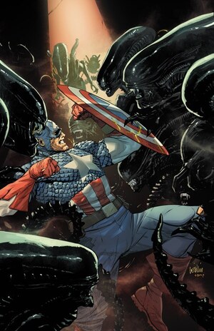 [Alien vs. Captain America No. 1 (Cover L - Leinil Yu Full Art Incentive)]