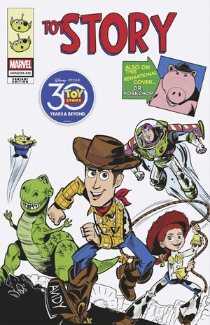[Avengers (series 8) No. 32 (Cover E - Marco Forcelloni Toy Story Homage Variant)]