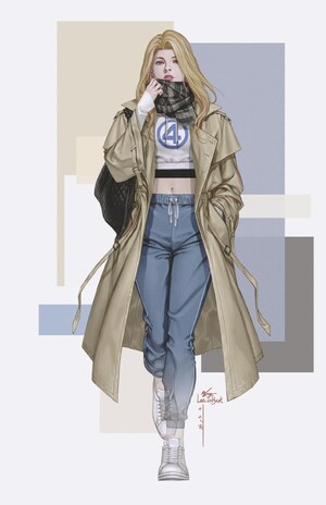 [Fantastic Four (series 8) No. 5 (Cover M - InHyuk Lee Full Art Street-Verse Incentive)]