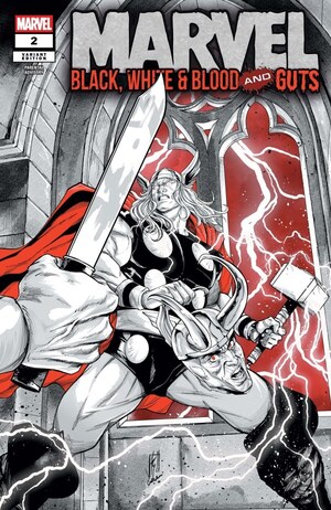 [Marvel: Black, White & Blood and Guts No. 2 (Cover J - Stefano Caselli Incentive)]