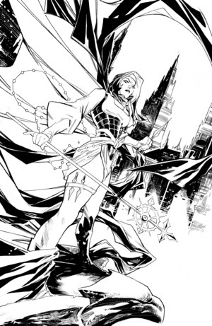 [Marian Heretic #2 (Cover G - Ken Lashley B&W Full Art Unlimited Variant)]