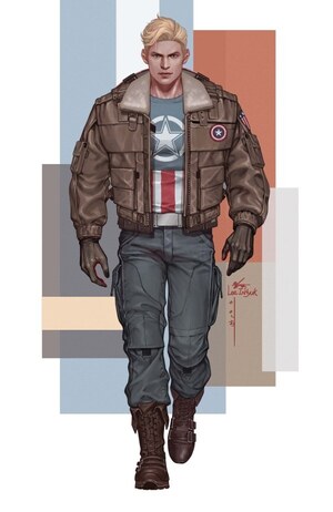 [Captain America (series 11) No. 5 (Cover K - InHyuk Lee Full Art Street-Verse Incentive)]