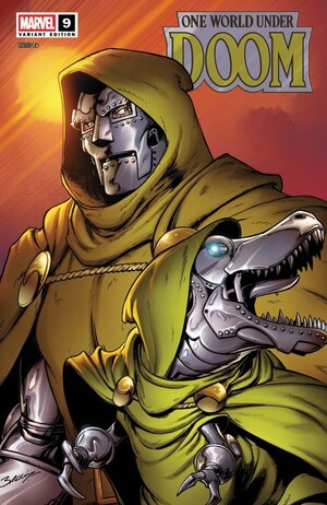 [One World Under Doom No. 9 (Cover B - Mark Bagley Doomasaur Variant)]