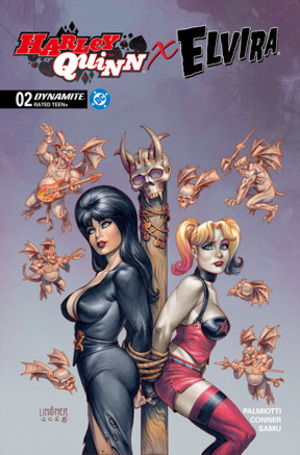 [Harley Quinn X Elvira #2 (Cover C - Joseph Michael Linsner)]