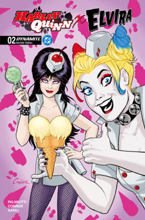 [Harley Quinn X Elvira #2 (Cover N - Amanda Conner Ice Cream Foil Incentive)]