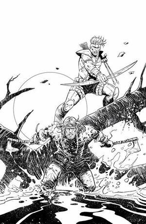 [Viking Moon #2 (Cover F - Phillippe Xavier Youngblood Team Up B&W Full Art Variant)]