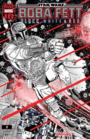 [Star Wars: Boba Fett - Black, White & Red No. 3 (Cover J - Klaus Janson Incentive)]