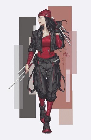 [Daredevil / Punisher - Devil's Trigger No. 1 (Cover L - InHyuk Lee Full Art Street-Verse Incentive)]