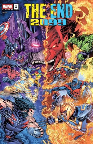 [The End 2099 No. 1 (Cover D - Ken Lashley Battle Variant)]