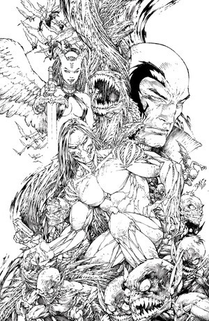 [Darkness (series 4) #1 (Cover H - Ed Benes Full Art B&W Incentive)]