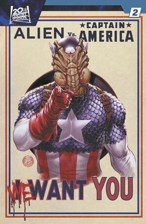 [Alien vs. Captain America No. 2 (Cover C - Mark Brooks)]