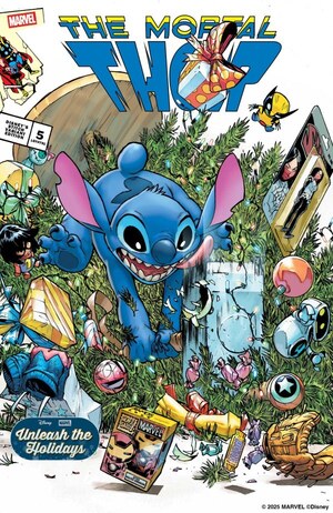 [Mortal Thor No. 5 (Cover D - Humberto Ramos Disney Stitch Unleash the Holidays Variant)]