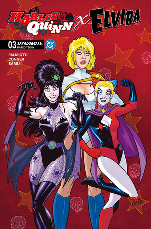 [Harley Quinn X Elvira #3 (Cover A - Amanda Conner Red)]