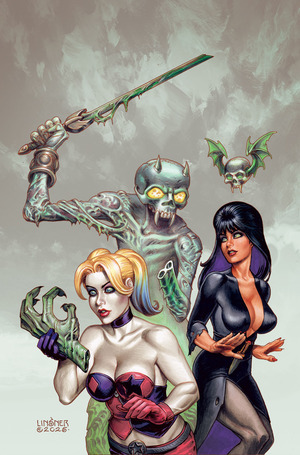 [Harley Quinn X Elvira #3 (Cover I - Joseph Michael Linsner Full Art Incentive)]