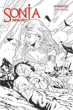 [Sonja Reborn #4 (Cover K - Greg Land Line Art Variant)]