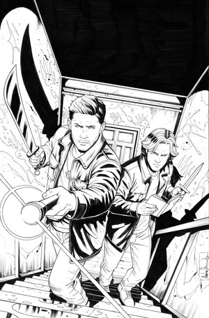 [Supernatural (series 5) #3 (Cover H - Eder Messias Line Art Full Art Incentive)]