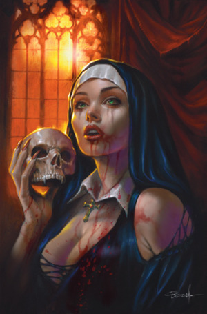 [Vampirella (series 9) #8 (Cover M - Lucio Parrillo Full Art Incentive)]
