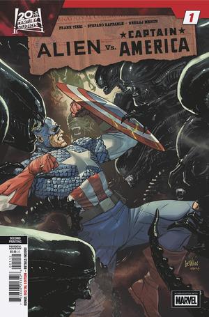 [Alien vs. Captain America No. 1 (2nd printing, Cover A - Leinil Yu)]