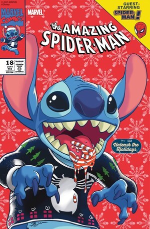 [Amazing Spider-Man (series 7) No. 18 (Cover E - Ben Su Stitch Unleash the Holidays Variant)]