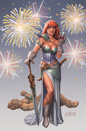 [Red Sonja - New Years Special 2025 #1 (Cover F - Joseph Michael Linsner Full Art Incentive)]