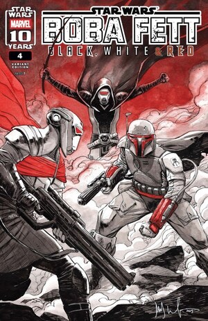 [Star Wars: Boba Fett - Black, White & Red No. 4 (Cover J - Dave Wachter Incentive)]