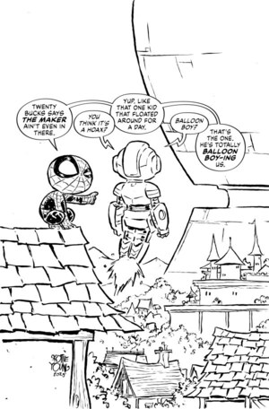 [Ultimate Endgame No. 1 (Cover J - Skottie Young B&W Full Art Incentive)]