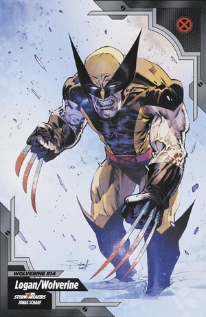 [Wolverine (series 8) No. 14 (Cover E - Jonas Scharf X-Men Trading Card Variant)]