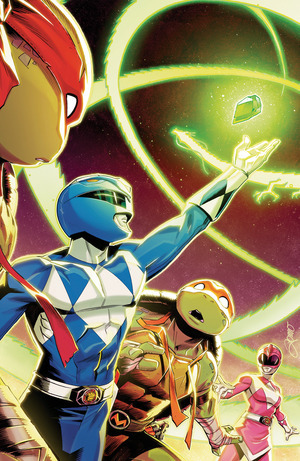 [Mighty Morphin Power Rangers / Teenage Mutant Ninja Turtles III #4 (Cover D - Alessio Zonno Full Art Foil)]