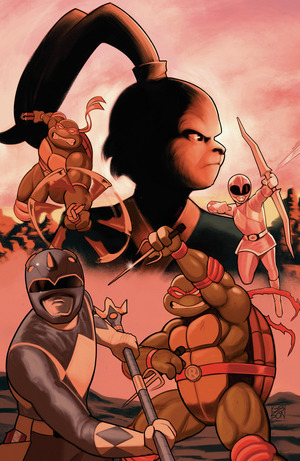 [Mighty Morphin Power Rangers / Teenage Mutant Ninja Turtles III #4 (Cover G - Jordan Gibson Full Art Incentive)]