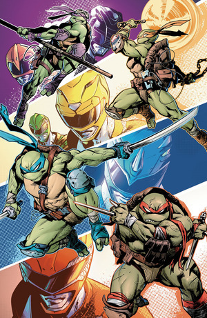 [Mighty Morphin Power Rangers / Teenage Mutant Ninja Turtles III #4 (Cover L - Fico Ossio Full Art Incentive)]