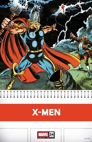 [X-Men (series 7) No. 24 (Cover J - John Buscema Bicentennial Calendar Hidden Gem Incentive)]