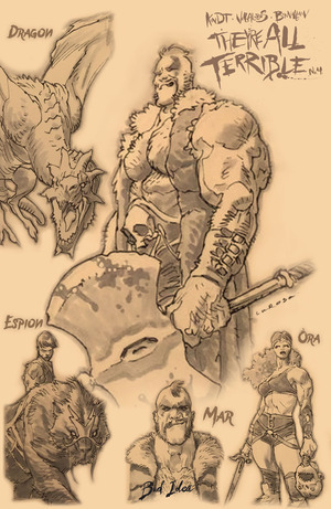 [They're All Terrible #4 (Cover B - Lewis Larosa Character Sketch Variant)]