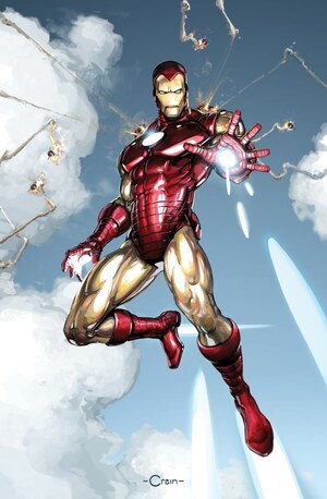 [Iron Man (series 8) No. 1 (Cover K - Clayton Crain Full Art Incentive)]