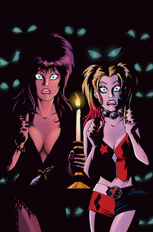 [Harley Quinn X Elvira #4 (Cover L - Amanda Conner Candle Full Art Incentive)]