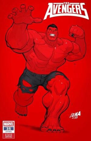 [Avengers (series 8) No. 35 (Cover B - David Nakayama Color Block Red Variant)]