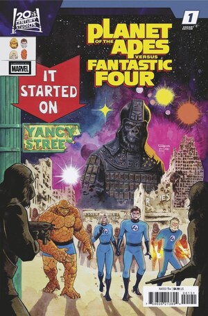 [Planet of the Apes vs. Fantastic Four No. 1 (Cover C - German Peralta Homage Variant)]