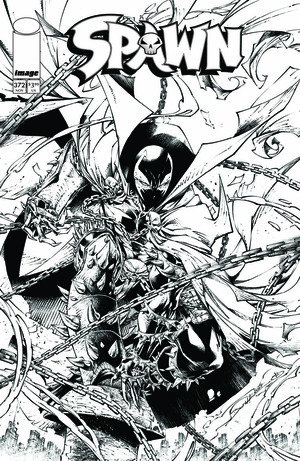 [Spawn #372 (Cover B - Brett Booth B&W Variant)]