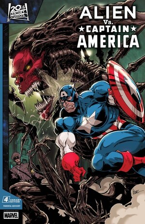 [Alien vs. Captain America No. 4 (Cover C - Kaare Andrews)]