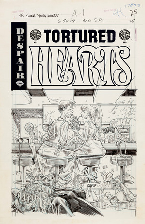 [EC: Tortured Hearts #1 (Cover E - Dustin Weaver B&W Artist Edition Incentive)]