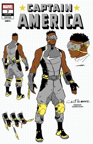 [Captain America (series 11) No. 7 (Cover J - Valerio Schiti Character Design Incentive)]